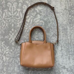 Chic Tan Leather Satchel